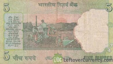 5 rupees old note